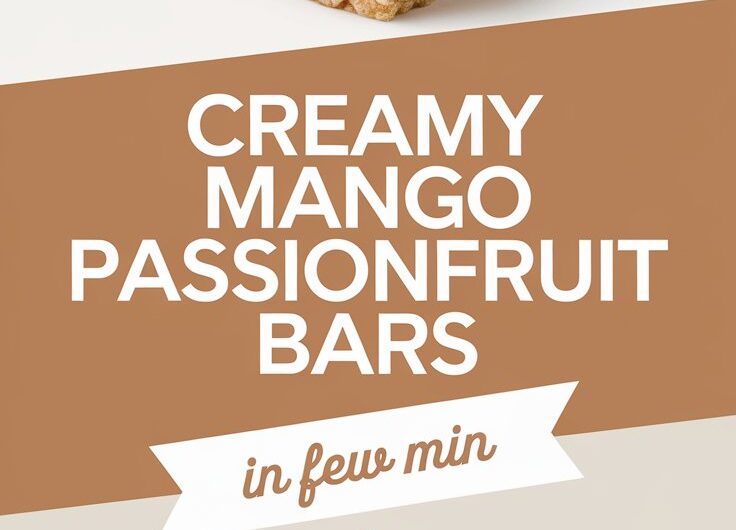 Creamy Mango Passionfruit Bars
