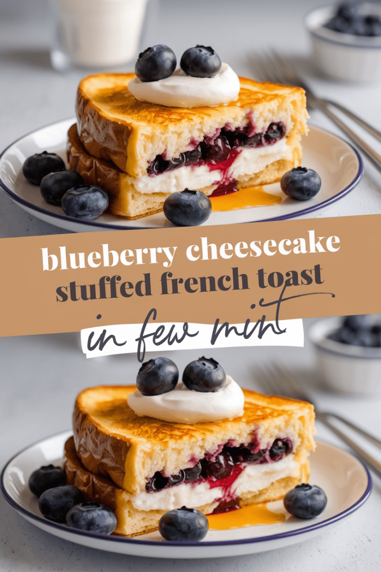 Blueberry Cheesecake Stuffed French Toast