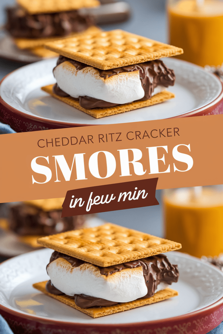 Cheddar Ritz Cracker Smores