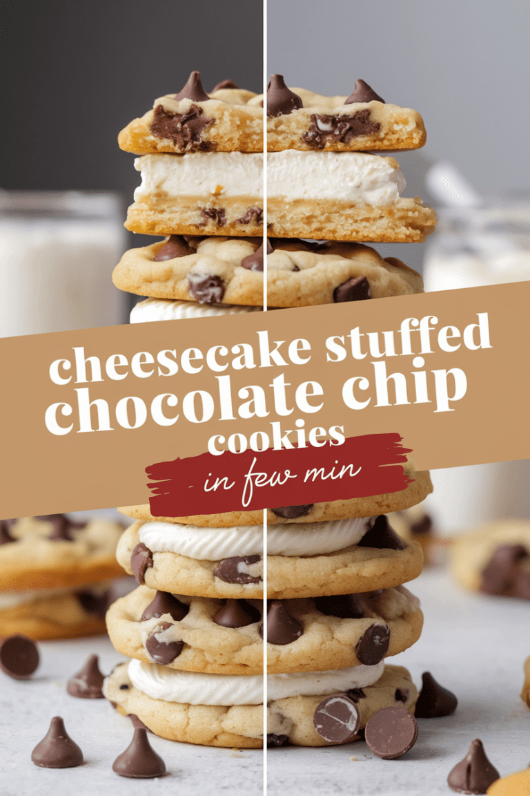 Cheesecake Stuffed Chocolate Chip Cookies