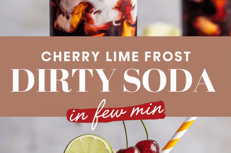 Cherry Lime Frost Dirty Soda
