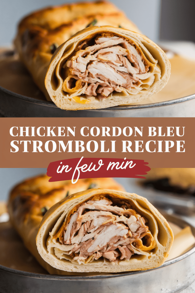 Chicken Cordon Bleu Stromboli Recipe