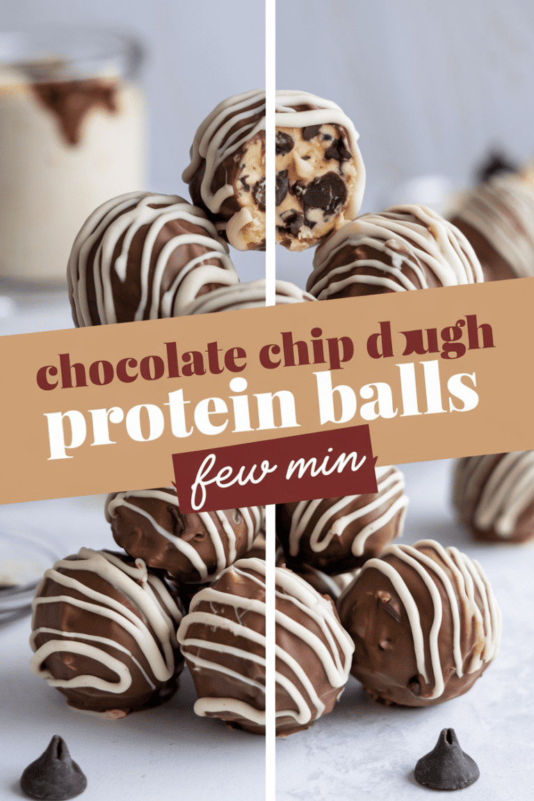 Chocolate Chip Cookie Dough Protein Balls