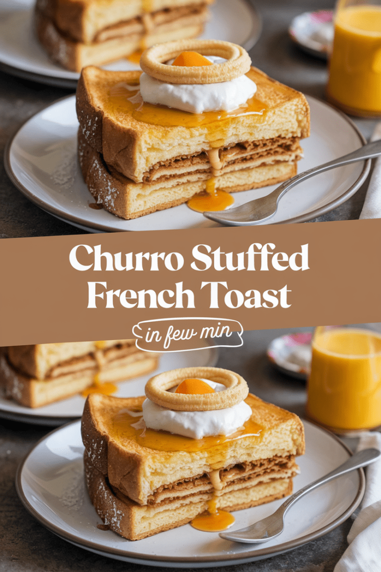 Churro Stuffed French Toast
