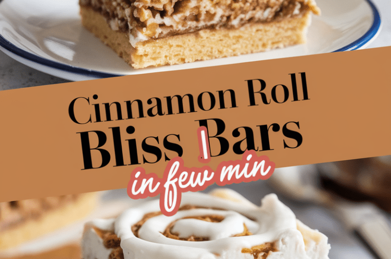 Cinnamon Roll Bliss Bars