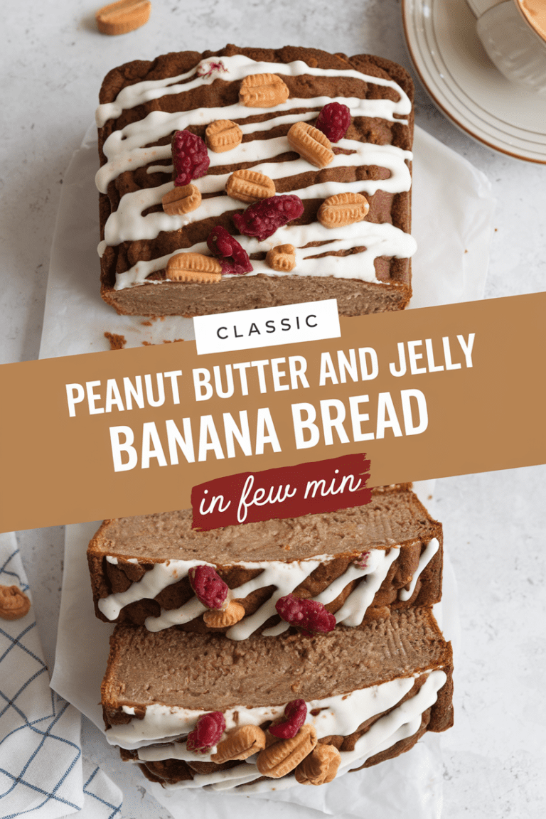 Classic Peanut Butter and Jelly Banana Bread