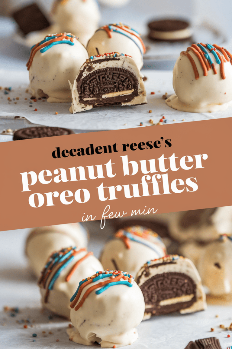 Decadent Reese’s Peanut Butter Oreo Truffles