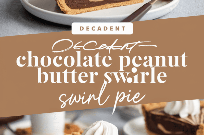 Decadent Chocolate Peanut Butter Swirl Pie