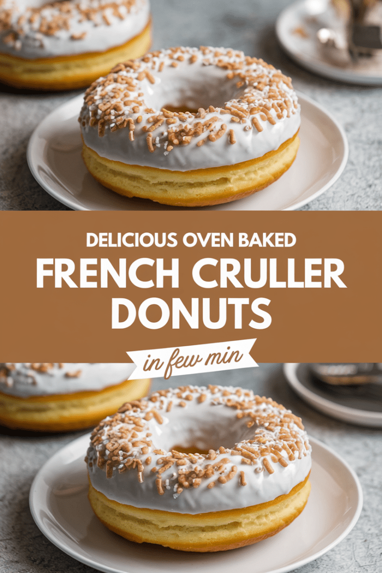 Delicious Oven Baked French Cruller Donuts