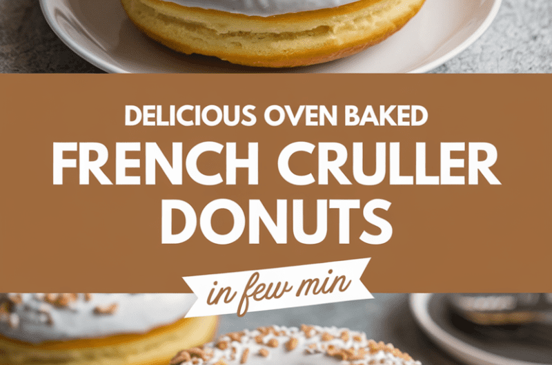 Delicious Oven Baked French Cruller Donuts