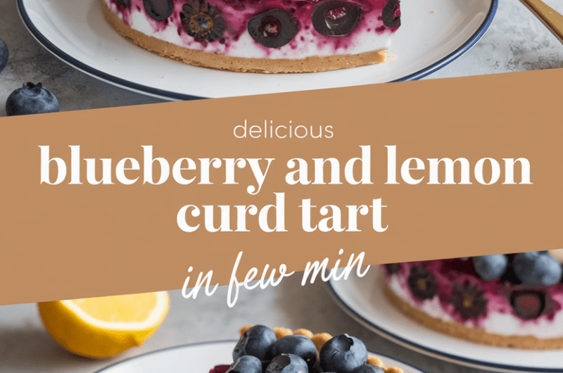 Delicious Blueberry and Lemon Curd Tart