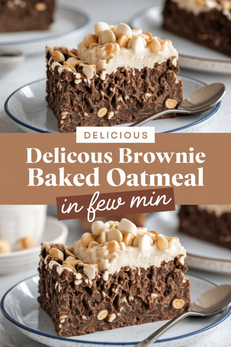 Delicious Brownie Baked Oatmeal
