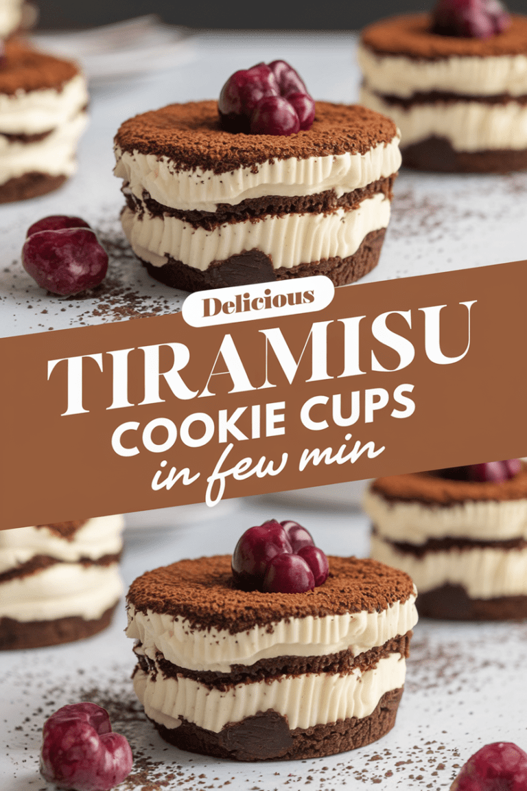 Delicious Tiramisu Cookie Cups