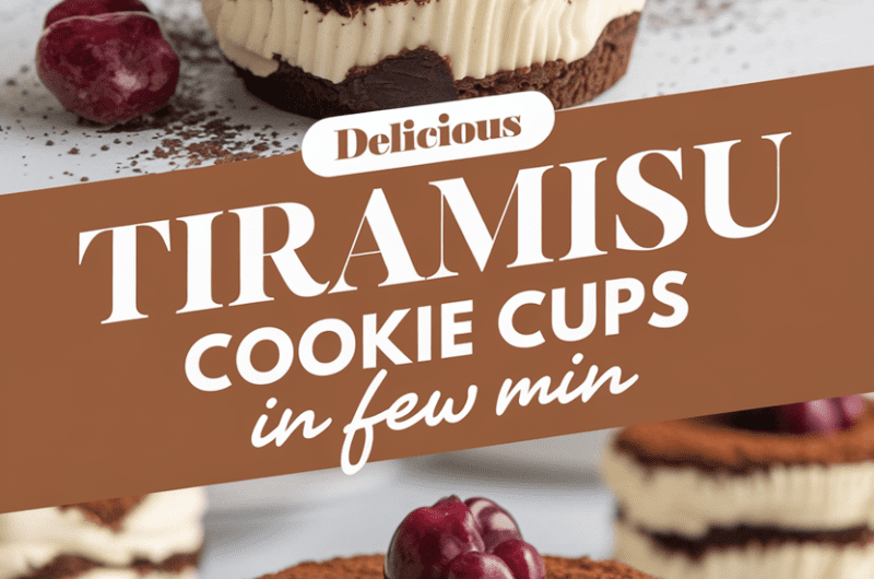 Delicious Tiramisu Cookie Cups