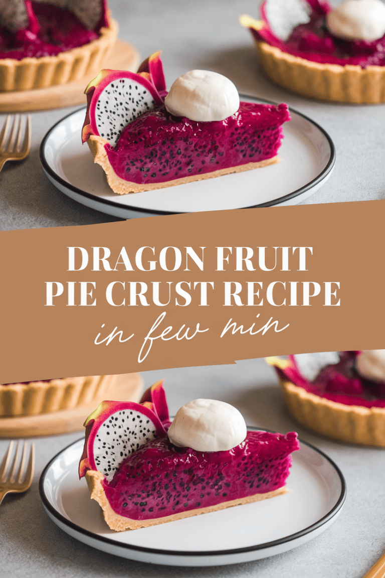Dragon Fruit Pie Crust Recipe