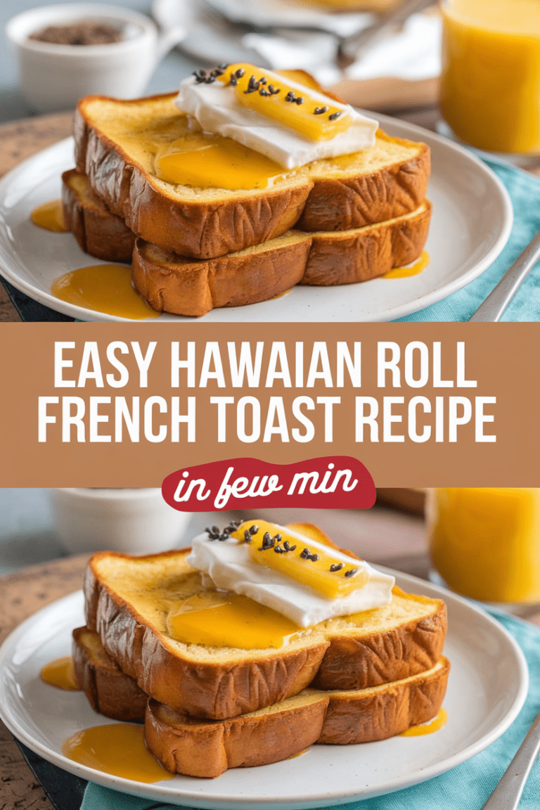 Easy Hawaiian Roll French Toast Recipe