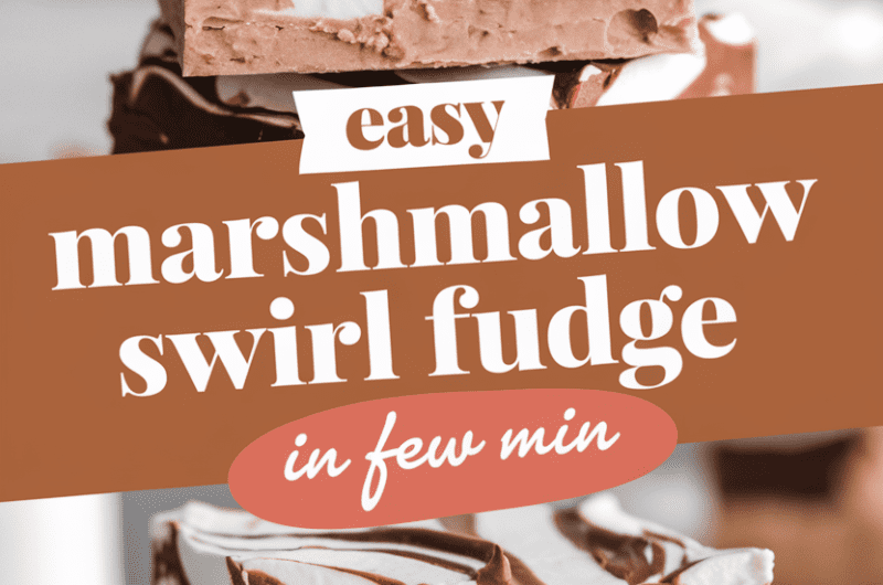 Easy Marshmallow Swirl Fudge
