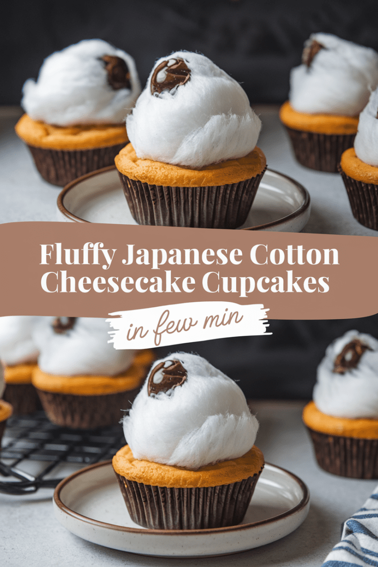Fluffy Japanese Cotton Cheesecake Cupcakes