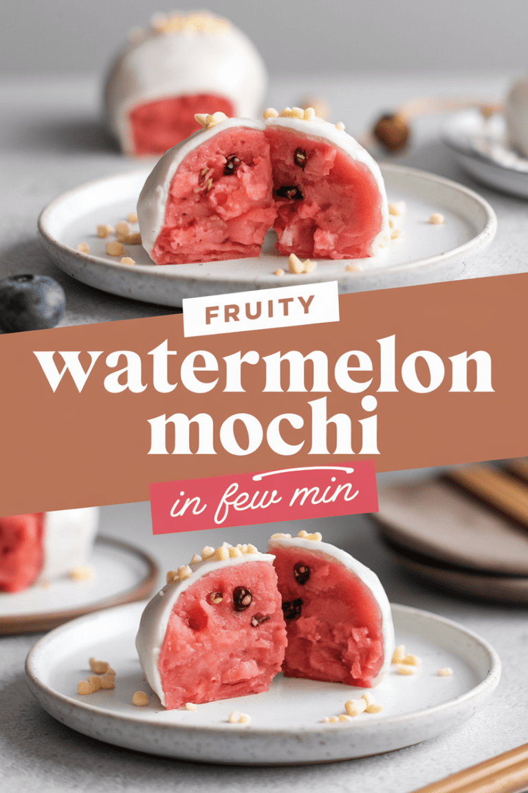 Fruity Watermelon Mochi