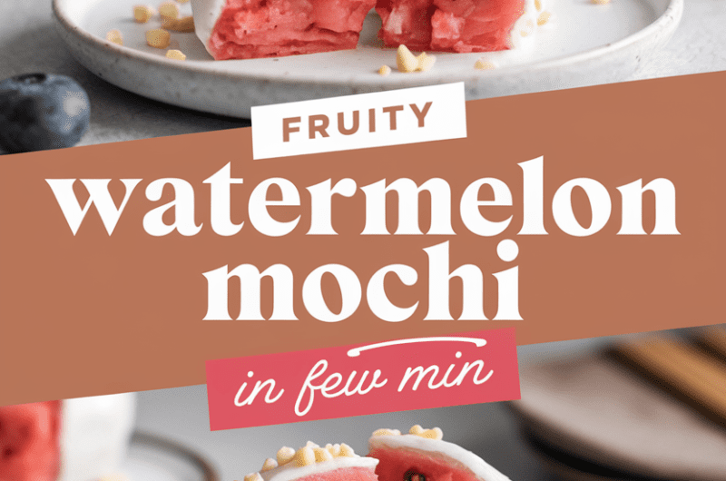 Fruity Watermelon Mochi