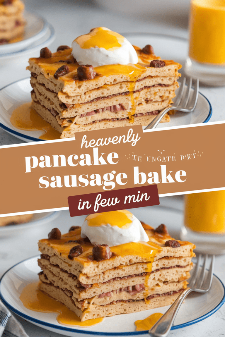 Heavenly Pancake Sausage Bake