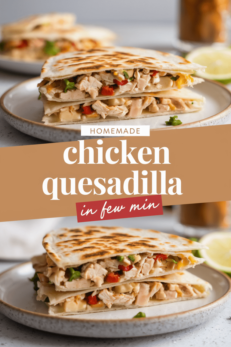 Homemade Chicken Quesadilla