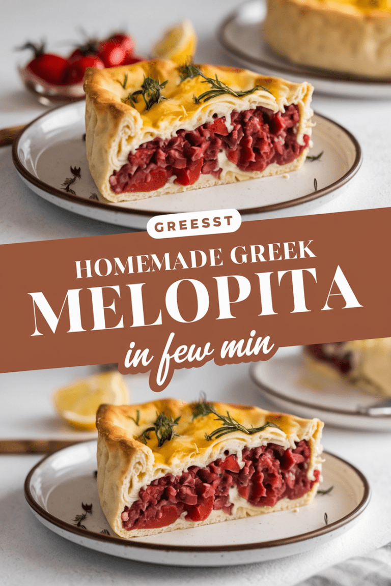 Homemade Greek Melopita