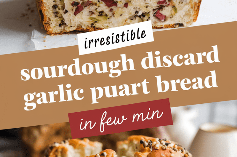 Irresistible Sourdough Discard Garlic Pull Apart Bread