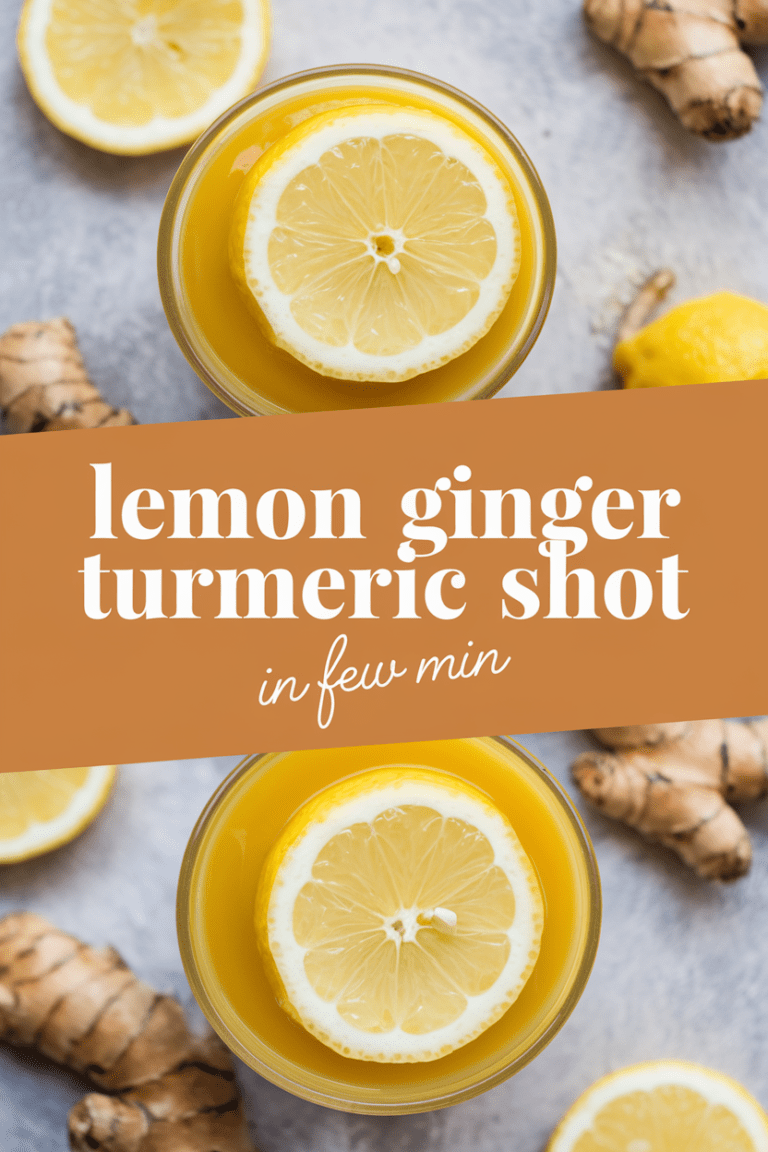 Lemon Ginger Turmeric Shot