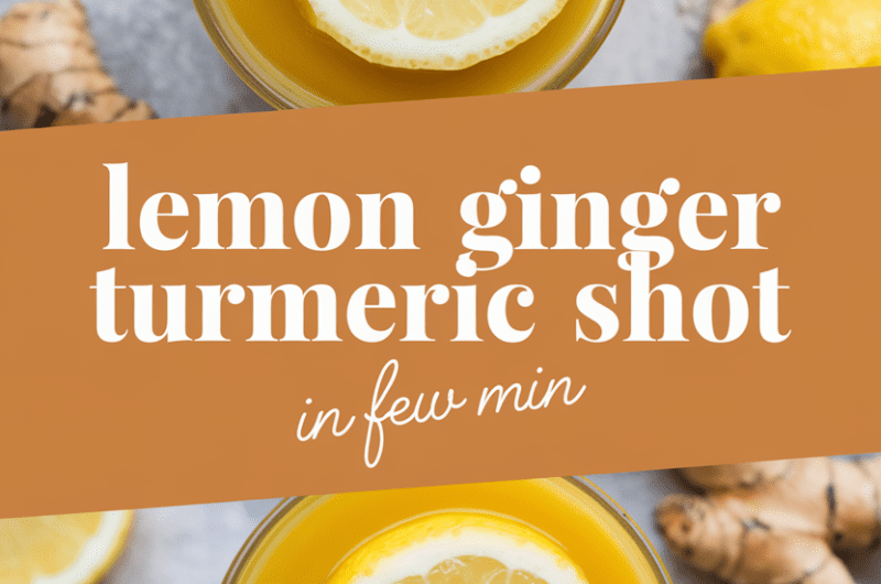 Lemon Ginger Turmeric Shot