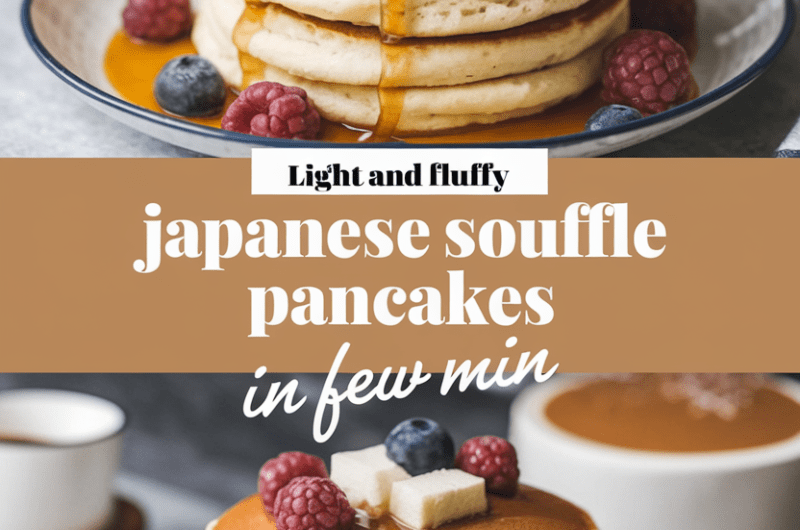 Light and Fluffy Japanese Souffle Pancakese