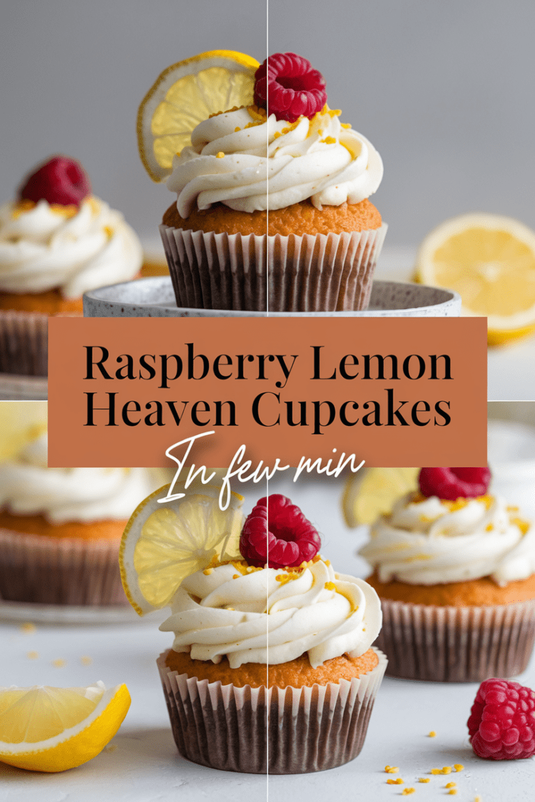 Raspberry Lemon Heaven Cupcakes