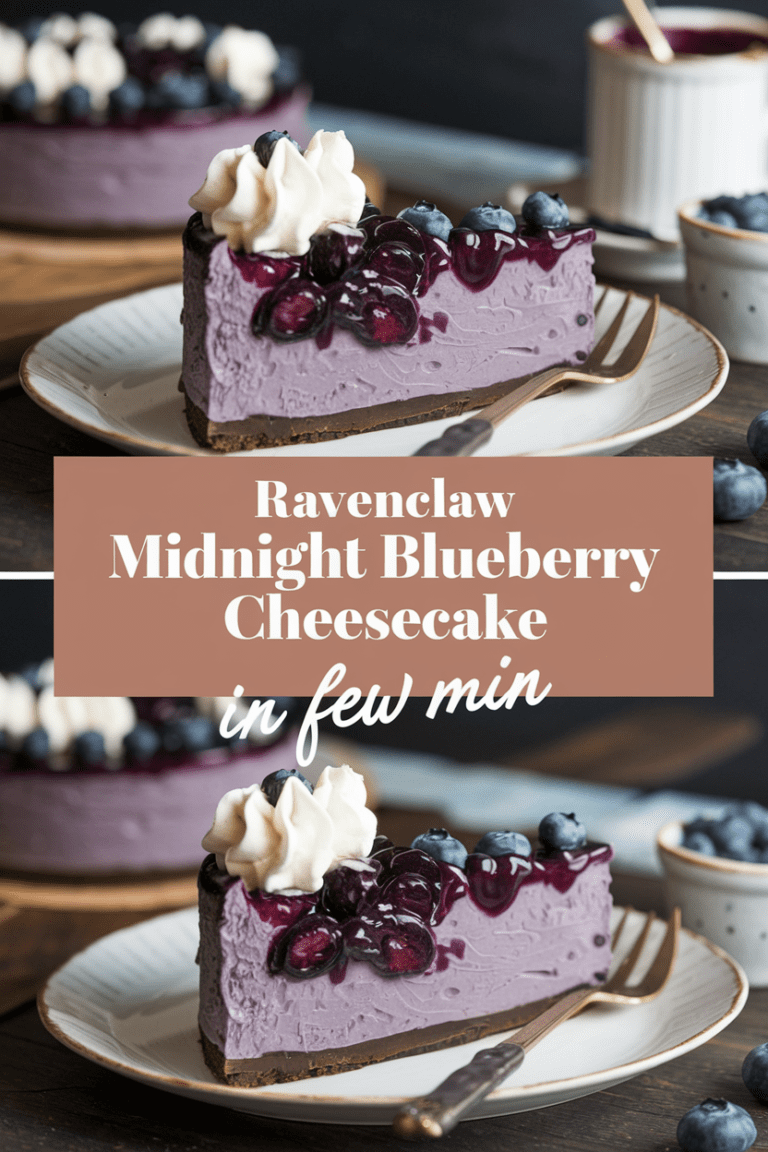 Ravenclaw Midnight Blueberry Cheesecake