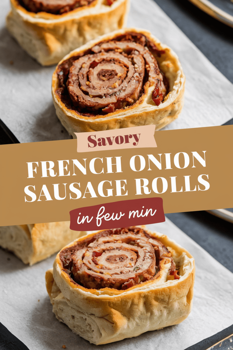 Savory French Onion Sausage Rolls