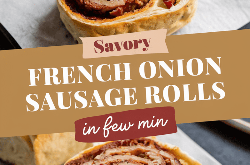 Savory French Onion Sausage Rolls