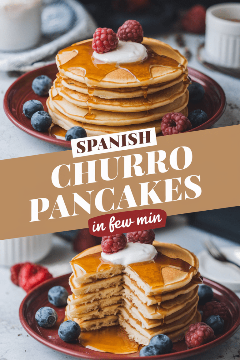 Spanish Churro Pancakes