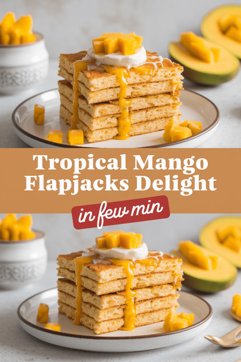Tropical Mango Flapjacks Delight