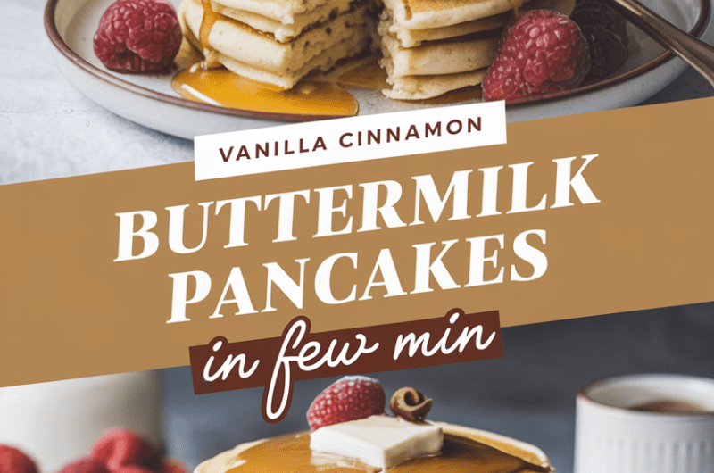 Vanilla Cinnamon Buttermilk Pancakes