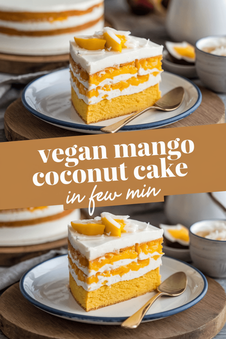 Vegan Mango Coconut Cake