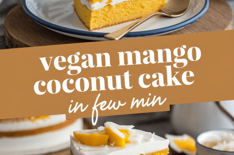 Vegan Mango Coconut Cake