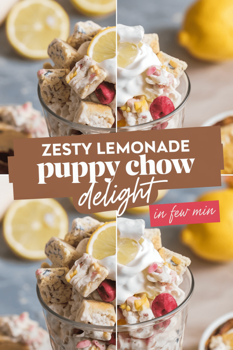 Zesty Lemonade Puppy Chow Delight