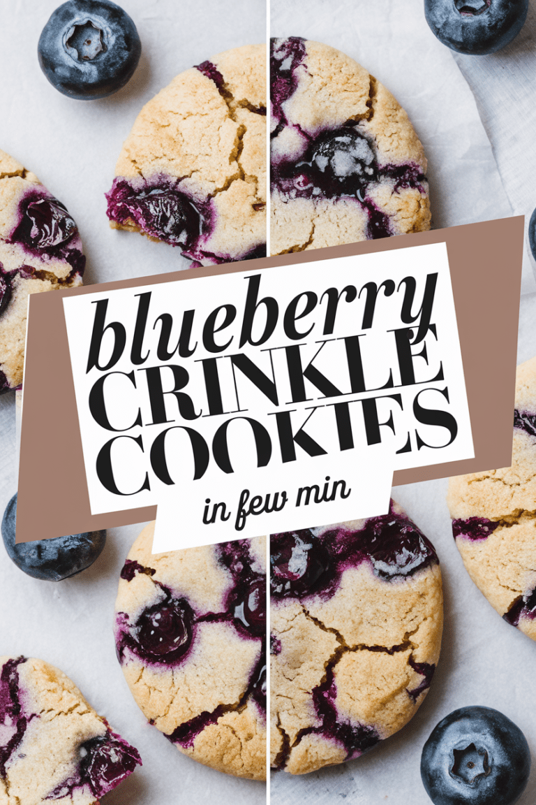 Blueberry Crinkle Cookies