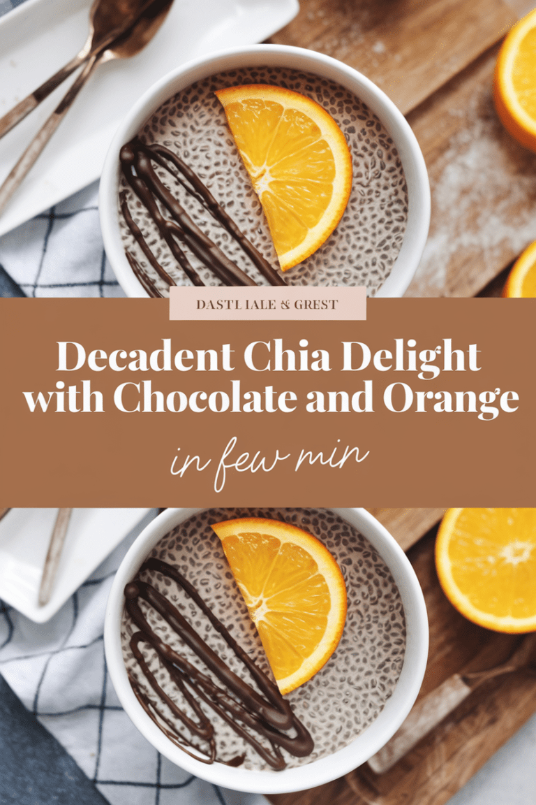 Decadent Chia Delight with Chocolate and Orange