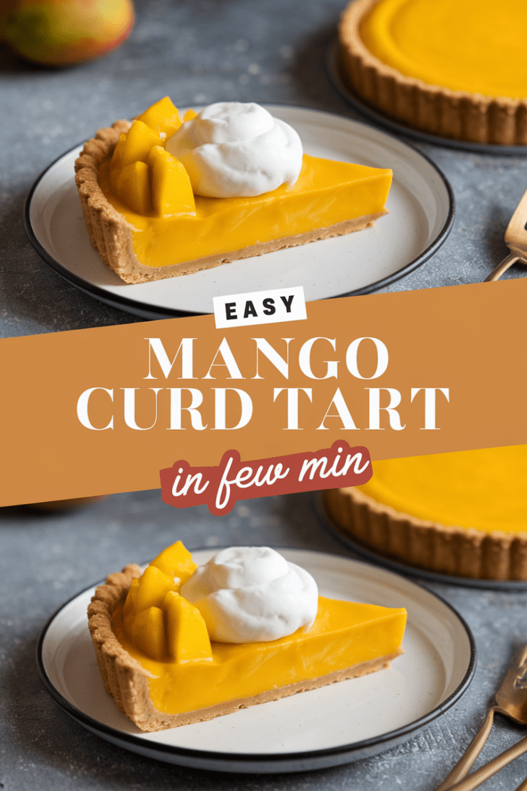 Easy Mango Curd Tart