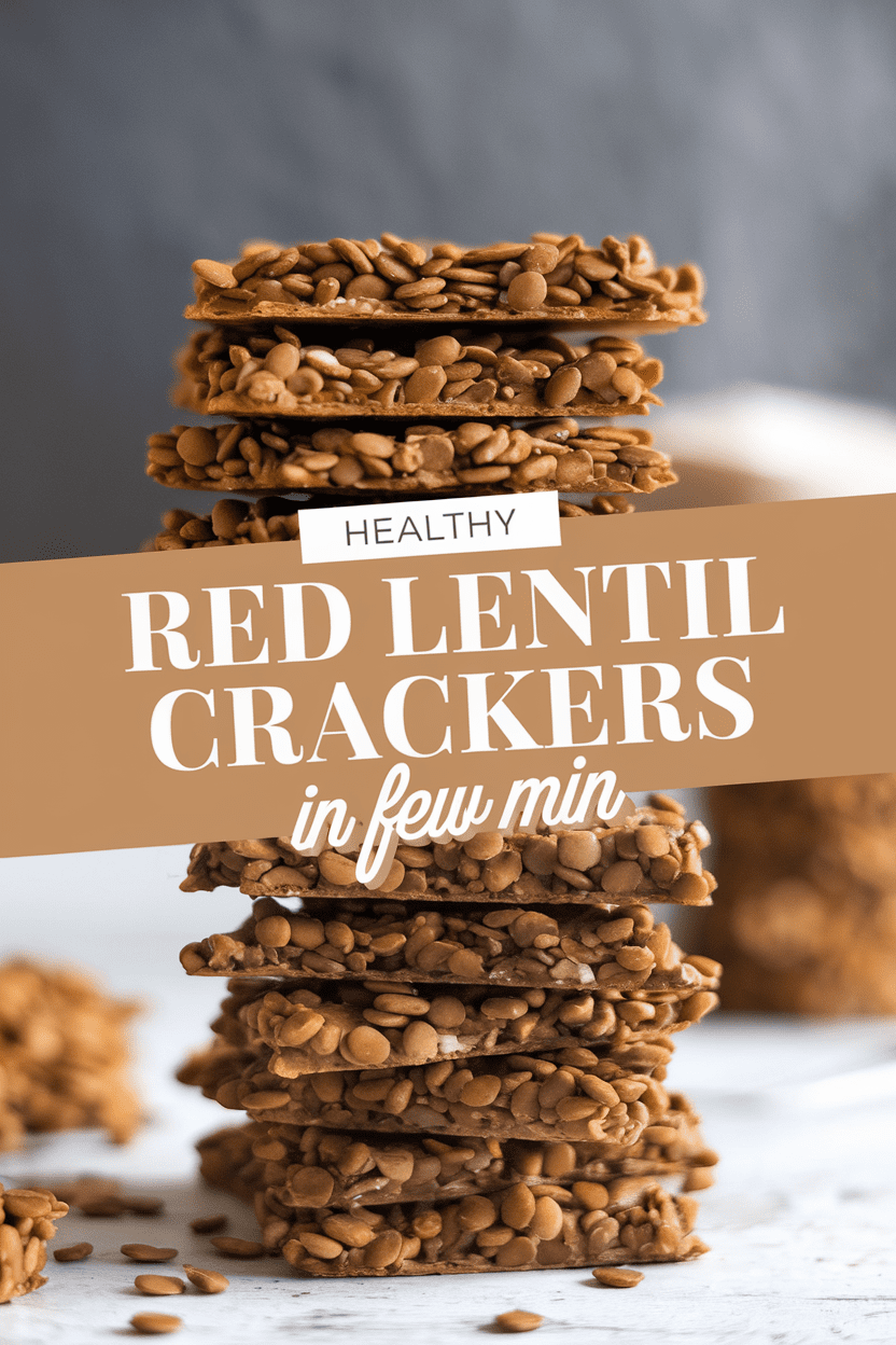 Healthy Red Lentil Crackers