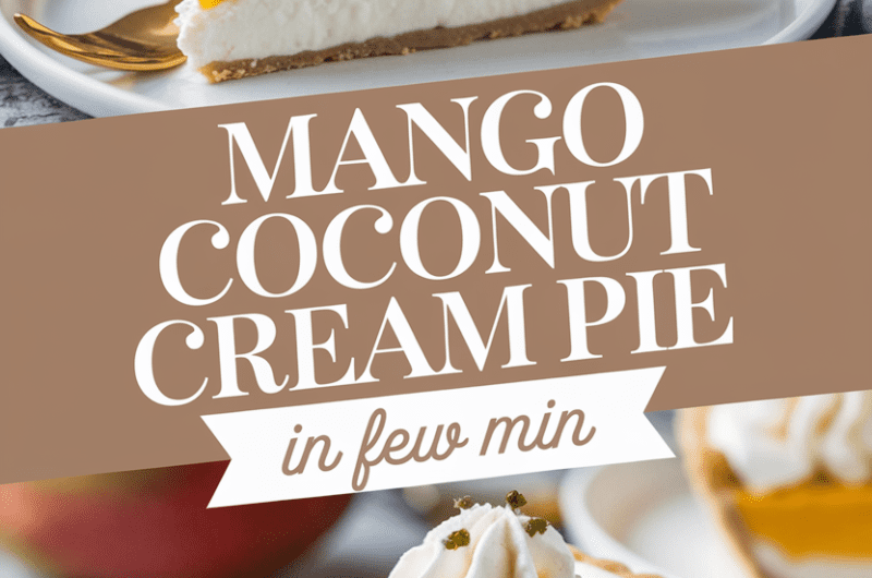 Mango Coconut Cream Pie