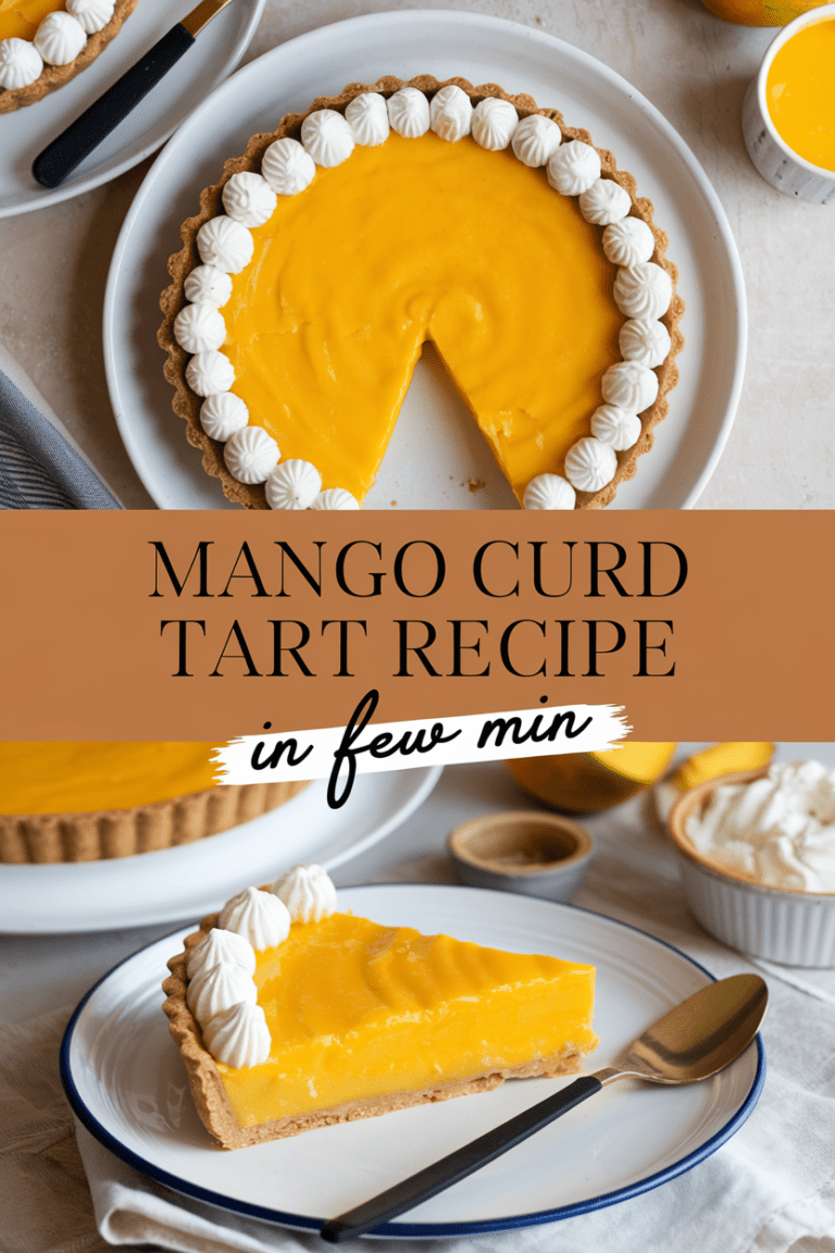 Mango Curd Tart Recipe