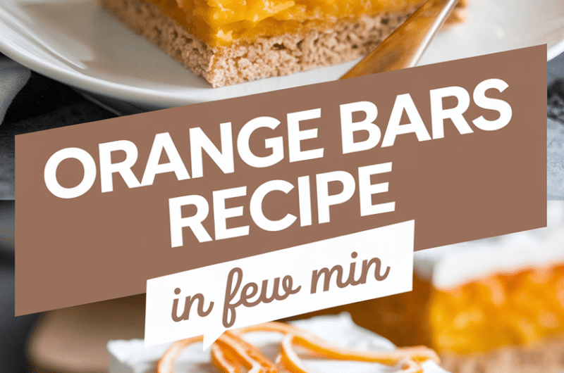 Orange Bars Recipe