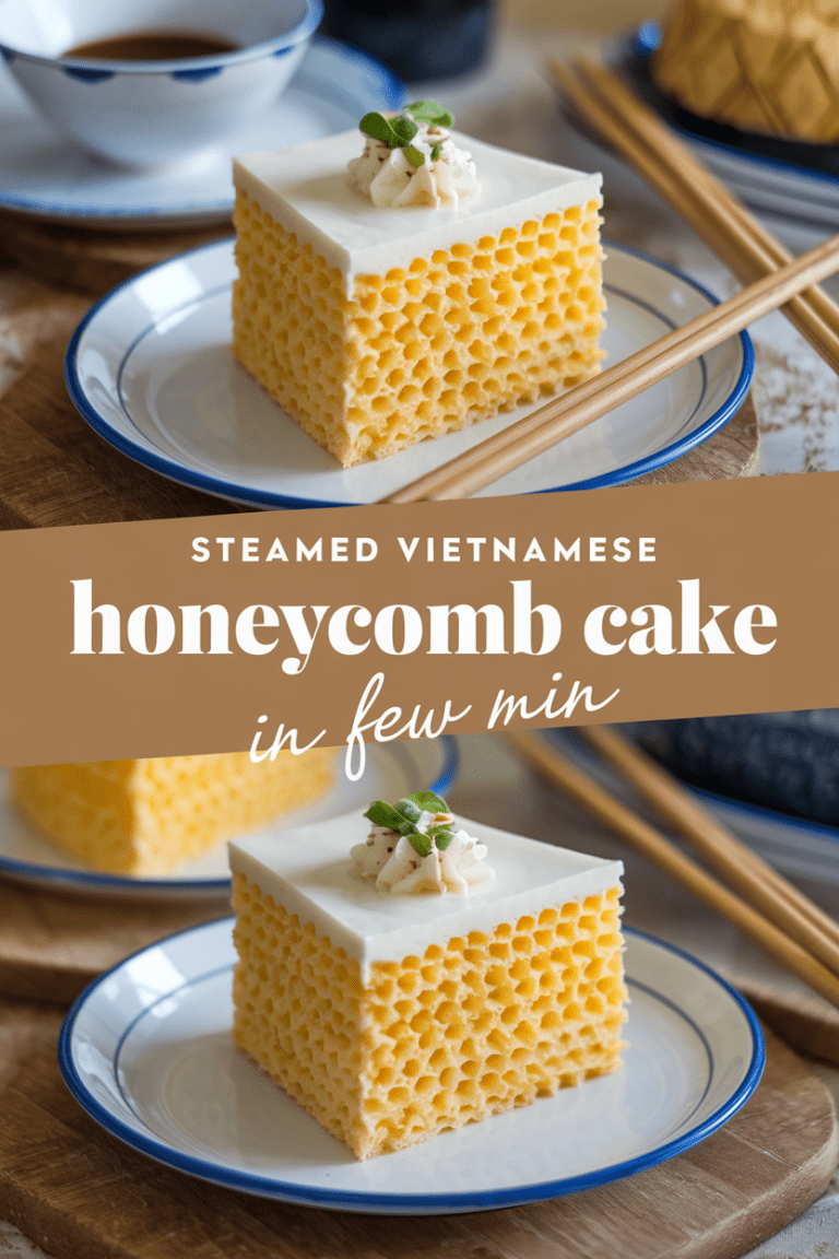 Steamed Vietnamese Honeycomb Cake