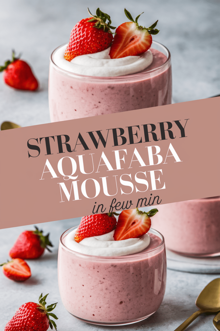 Strawberry Aquafaba Mousse